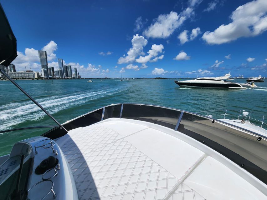 Miami Yacht Rental with Jetski, paddleboards, Inflatables - Water toys, swimming, and the one-jet-ski limit
