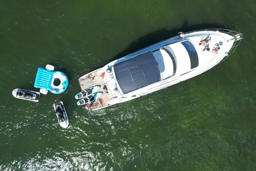 Miami Yacht Rental with Jetski, paddleboards, Inflatables - Who will enjoy this charter most