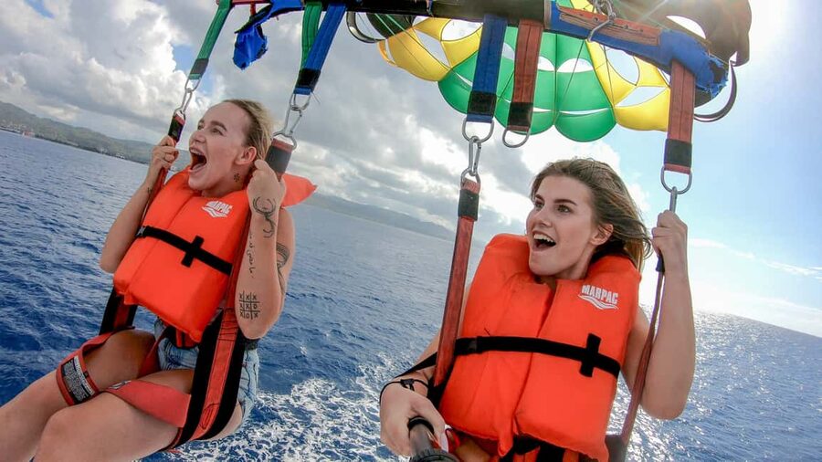 Montego Bay: Parasailing and Jet Ski Combo with Pickup - The schedule and the bike-tour question