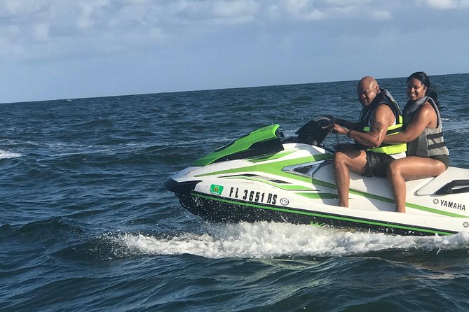 Oceanfront Jet Ski Rental Pompano Beach Florida Lighthouse View - Getting ready with the jet ski