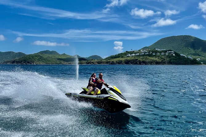 One hour private jet ski tour in Saint Martin with free passenger - Happy Bay Beach, the quietest pause