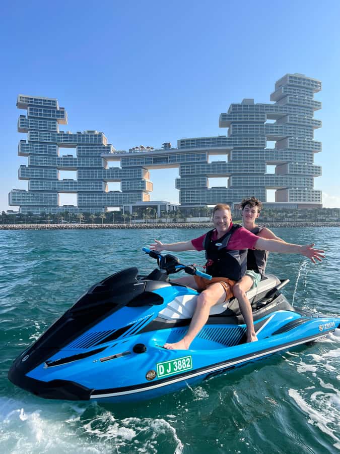 Palm Jumeirah: 1.5-Hour Guided Jet Ski Tour - Palm Jumeirah from the water