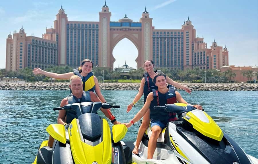 Palm Jumeirah Tour: 90-Minute Jet Ski Adventure in Dubai - Burj Al Arab gives you the first big view