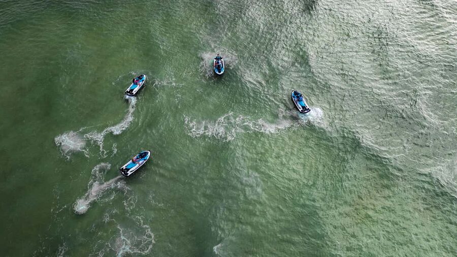 Panama City Beach: Jet Ski Eco Tour to Shell Island - Reaching Shell Island for a short break