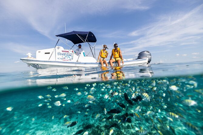 Parasailingcancun and Jet Ski tour over Cancun Bay - Flying above Cancun Bay at Playa Tortugas