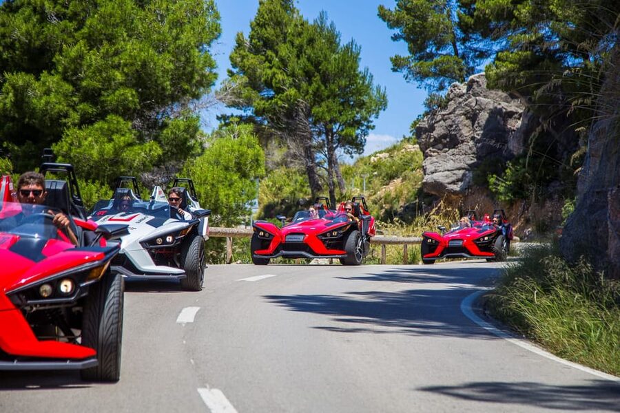 Peguera: Racing Car Drive and Jet Ski Combo Tour - Cala en Basset and Sagilau Cave