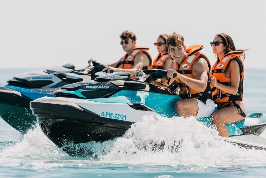 Peguera: Racing Car Drive and Jet Ski Combo Tour - Starting at Formula Tours in Peguera