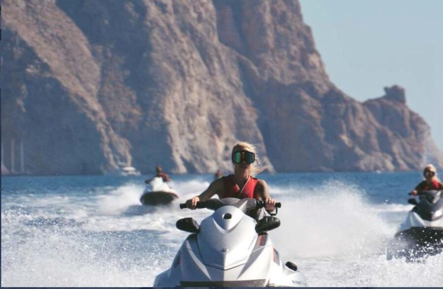 Perivolos: Private South Coast Discovery on a Jet Ski - Lava cliffs, sea caves, and the Black Mount