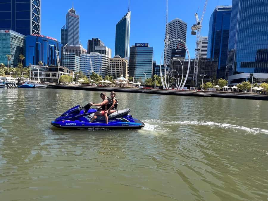 Perth: Guided Jet Ski Tour with Freestyle Session - Sharing a jet ski or riding solo