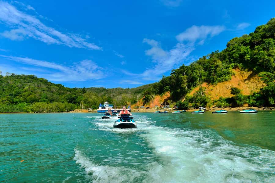 Phuket: 5 or 8-Island Jet Ski Tour with Lunch and Transfer - The ride from Phuket’s private pier