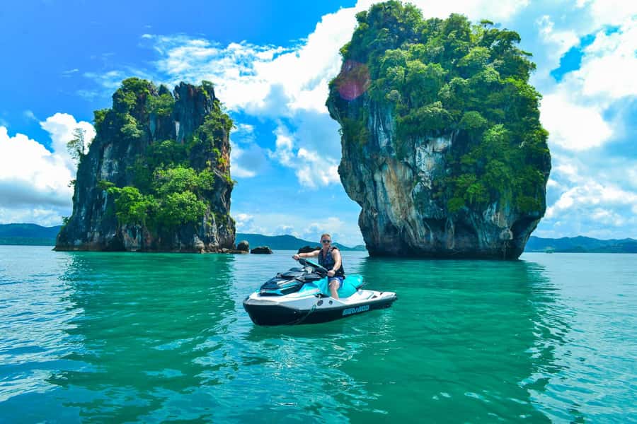 Phuket: 5 or 8-Island Jet Ski Tour with Lunch and Transfer - Rang Yai and Rung Noi for a slower pause