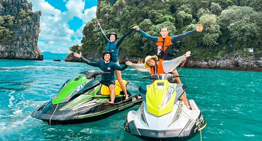 Phuket: Jet Ski Tour to 6 Islands with Lunch & Transfers - LiPi and Mali add variety to the island route