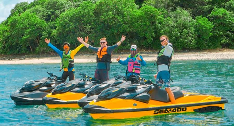 Phuket: Jet Ski Tour to 6 Islands with Lunch & Transfers - Small-group energy and optional video