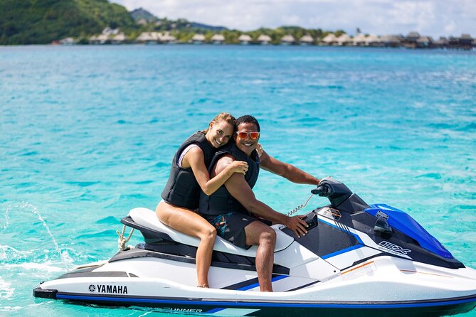 Private Guided Jet Ski Tour in Bora Bora - Riding around Bora Bora’s blue lagoon