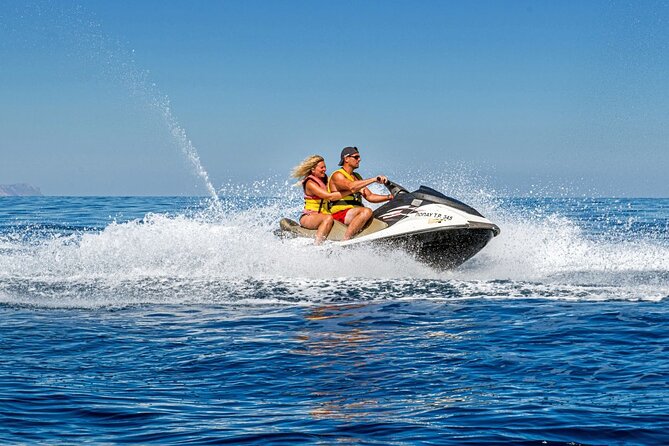 Private Jet Ski Activity on the Beach at Rethymno - A fast start on Rethymno’s main beach