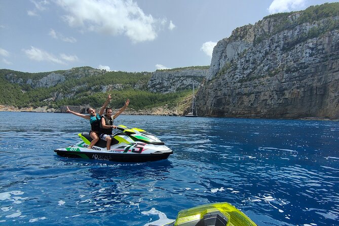 Private jet ski excursion Ibiza San Antonio Es Vedrà - Cala d’Hort is your snorkeling option