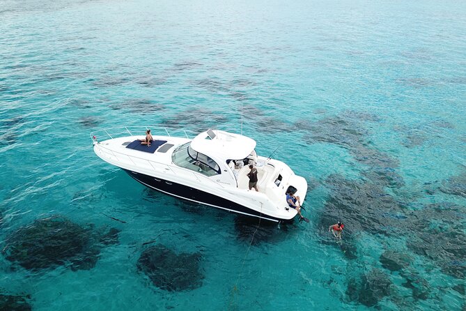 Private Luxury HalfDay w/Jetski Stingray City, Snorkeling & Starfish Beach Tour - A boat set up for families and larger groups