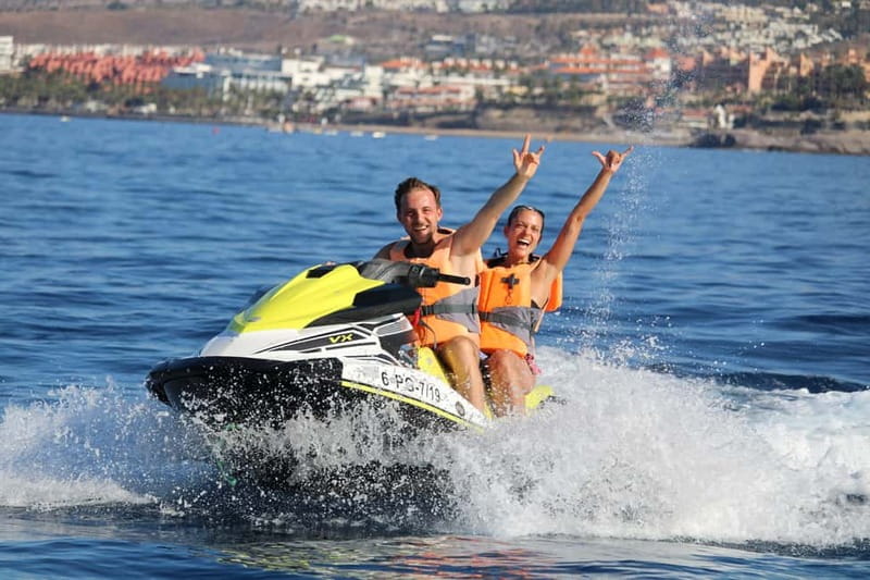 Puerto Colón: Tenerife Coast Jet Ski Tour with Photos - The five-minute secret stop