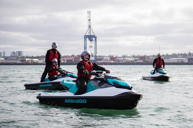 Puffin Jet ski tour in Reykjavík - Stop 3: Harpa from the water