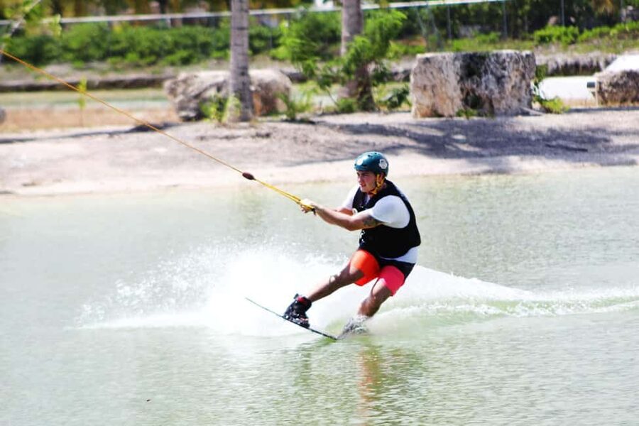 Punta Cana Aqua Karting, Buggy, Adventure Jet Ski and more - Holding on through the Donut Ride