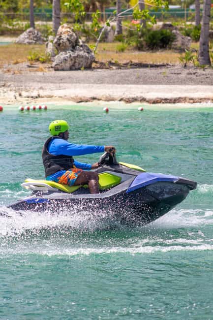 Punta Cana Aqua Karting, Buggy, Adventure Jet Ski and more - Zipline Splash across a 200-meter lake