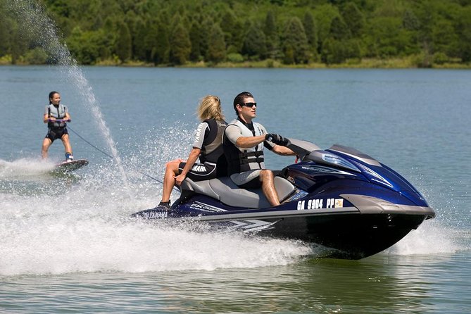 Sand Hollow Jet Ski Rentals - Quail Creek Reservoir Waverunner Adventure - Adding tubes, kneeboards, and wakeboards