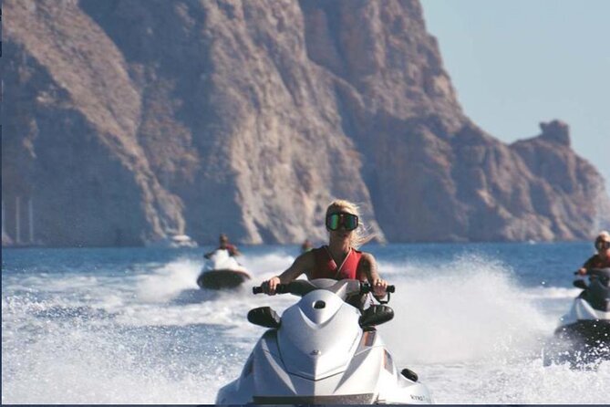 Santorini: Perivolos Beach Jet Ski Rental - What you can see from the water
