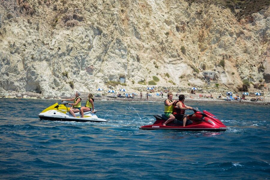 Santorini:Volcanic Beaches Cruise With Jet Ski - Key points to know before you book