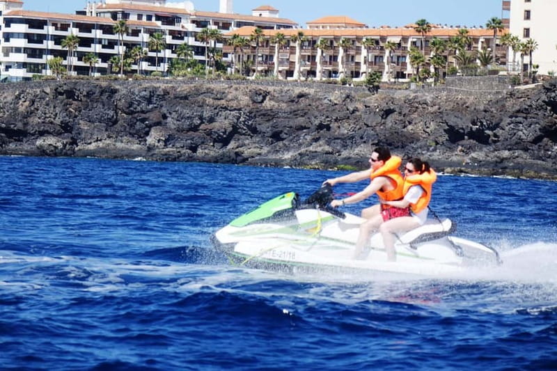 Single Jet Ski Ride with Pickup & Drop-off in Tenerife South - Languages, guide support, and group size