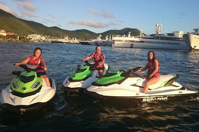 St Martin Jet Ski Sunset Cruise - The first stretch: getting comfortable on the jet ski