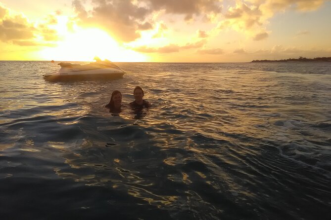 St Martin Jet Ski Sunset Cruise - Maho Beach and the champagne pause