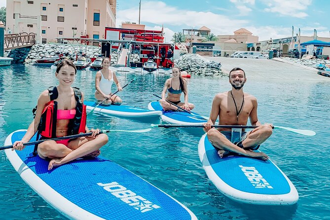 Stand Up Paddle Board 1h + cafe @POPEYE JETSKI in Dubai - A quiet hour off Jumeirah Beach