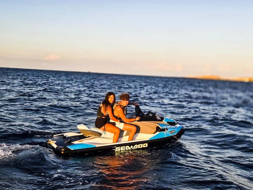 Sunset Jet Ski Tour Malta – Blue Lagoon, Caves & Comino - Blue Lagoon and Crystal Lagoon in the Golden Hour