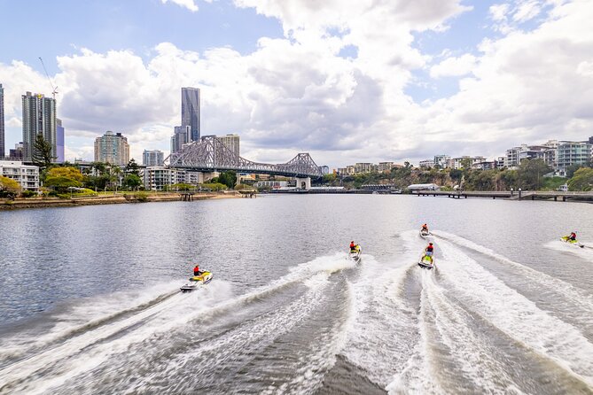 Sunset Jet Ski Tour on the Brisbane River - Gateway Bridge and the opening river views