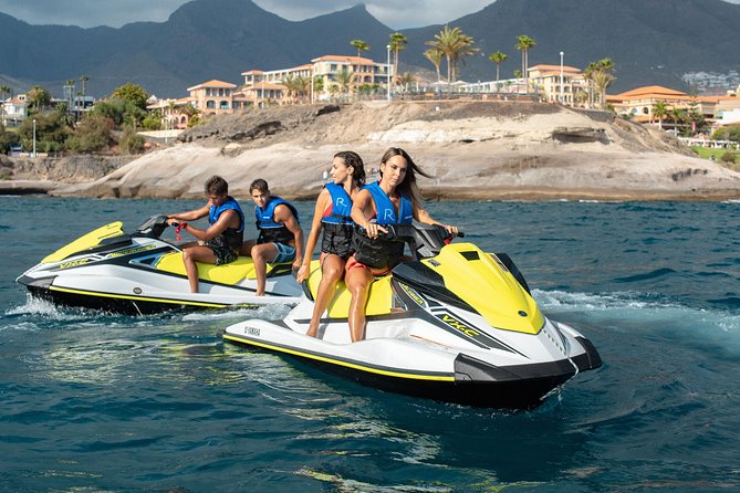 Tenerife Double Jet Ski Safari 1-Hour Guided Tour - Riding toward Playa San Juan
