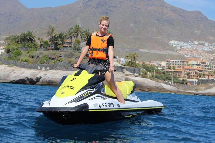 Tenerife: Jet Ski Guided Tour Discovery the Coastline - The swimming pause and photo break