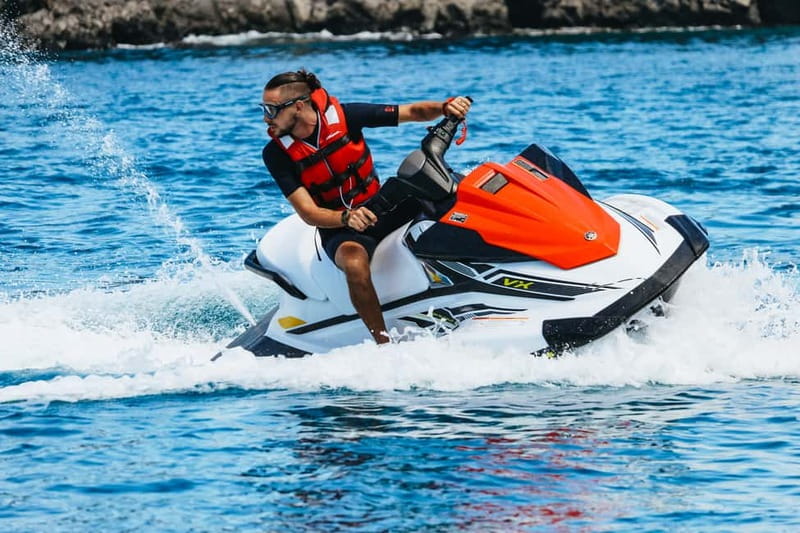 Tenerife: Jet Ski Tour with Optional Quad Trip - Jet skiing from San Miguel port