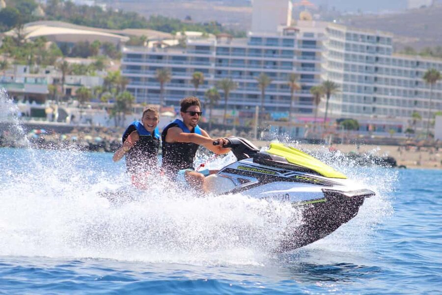 Tenerife: Ocean Pack Jet Ski and Yacht Whale Watching - The first hour: learning to handle the jet ski