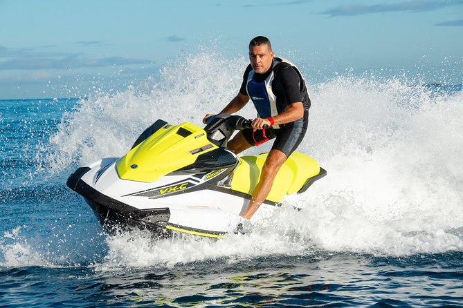 Waters Sport Package with 40 min. Jet Ski and Parasailing 1 person - Riding toward Playa San Juan