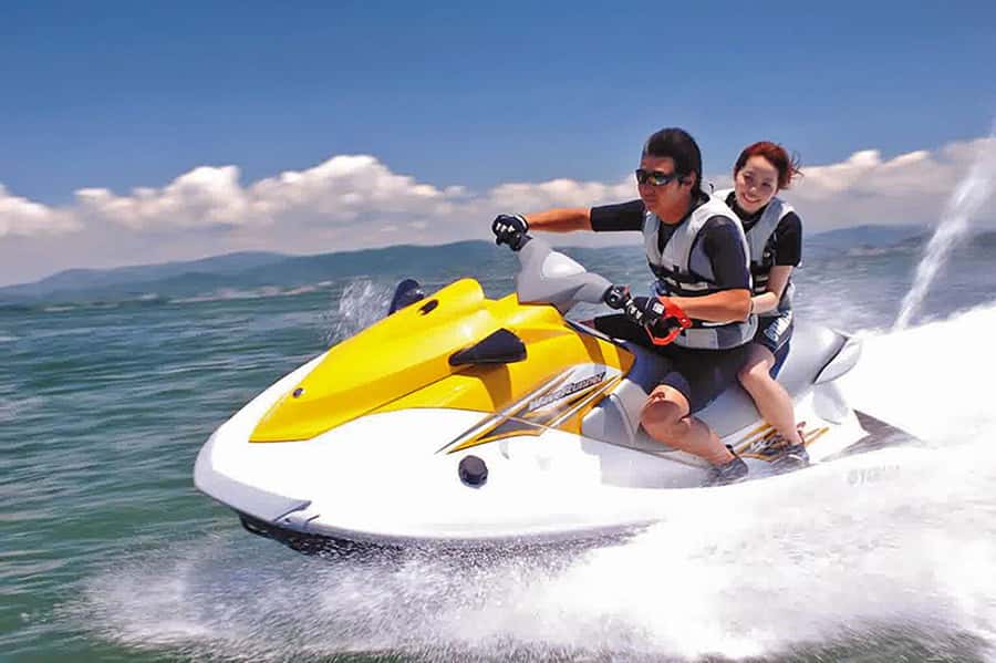 Watersport Bali: Banana Boat, Parasailing, JetSki + Spa Bali - Taking the controls on a Jet Ski